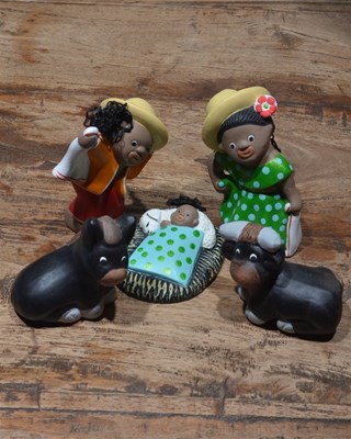 Kerstgroep negertjes