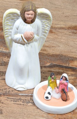 El Salvador kerststal engel