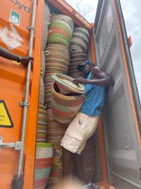 Gerecycles plastic voor manden